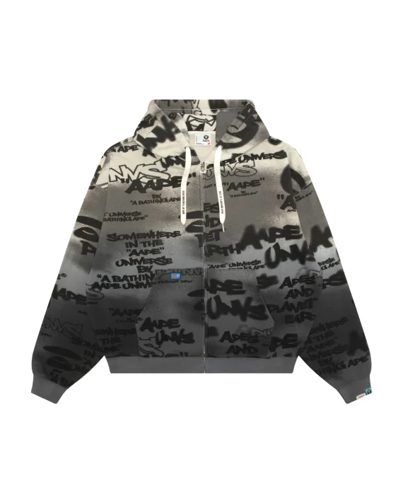 ايه ايه بي إي AAPEUNVS graffiti zip-up hoodie